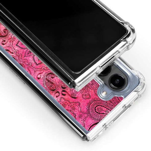 Pink Zen Ginseng Galaxy Z Fold5 5G Clear Case