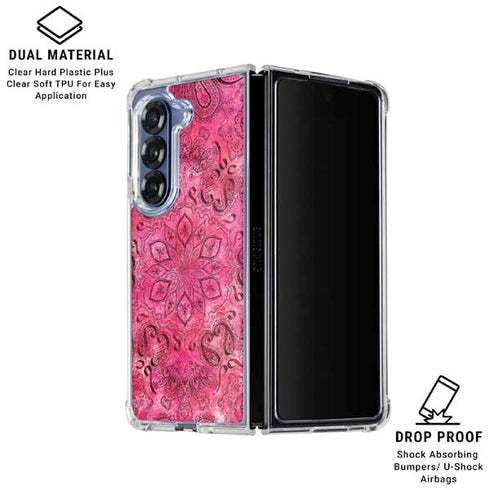 Pink Zen Ginseng Galaxy Z Fold6 Clear Case