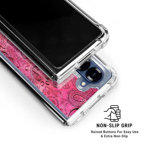 Pink Zen Ginseng Galaxy Z Fold6 Clear Case