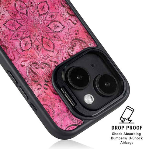 Pink Zen Ginseng iPhone 13 Kickstand Case