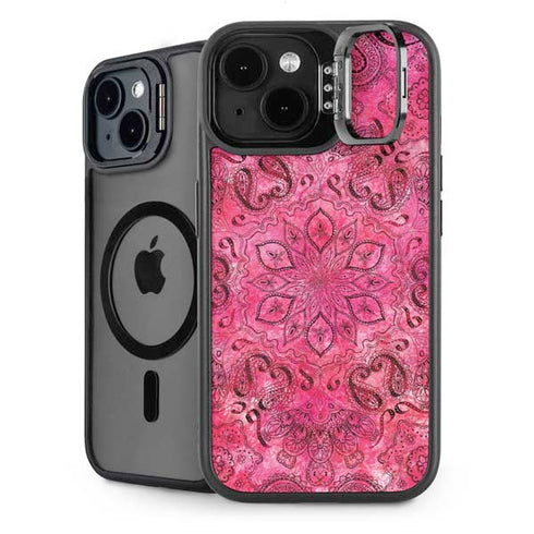 Pink Zen Ginseng iPhone 14 Plus Kickstand Case