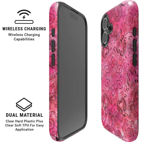 Pink Zen Ginseng iPhone 16 Magsafe Impact Case