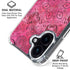 Pink Zen Ginseng iPhone 16 Plus Clear Case