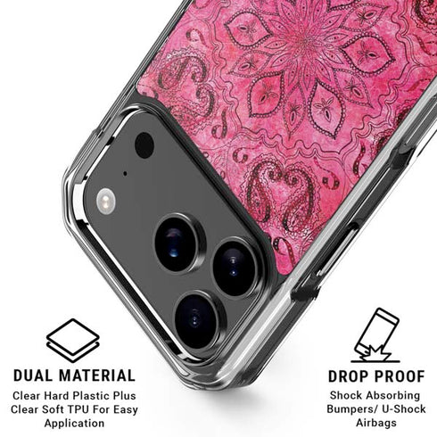 Pink Zen Ginseng iPhone 18 Pro Clear Case