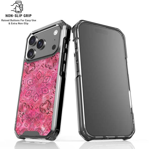 Pink Zen Ginseng iPhone 18 Pro Clear Case