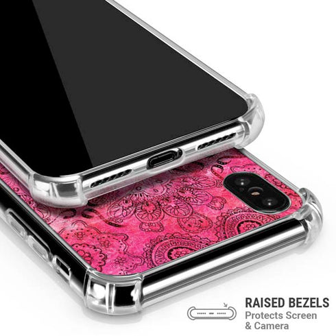 Pink Zen Ginseng iPhone X/XS Clear Case
