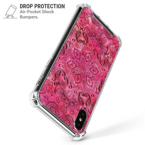 Pink Zen Ginseng iPhone X/XS Clear Case
