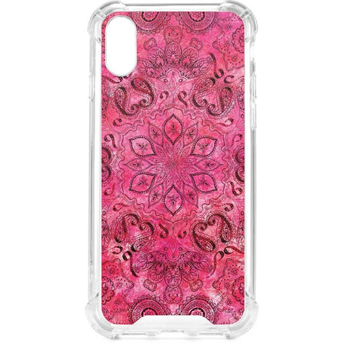 Pink Zen Ginseng iPhone XS Clear Case
