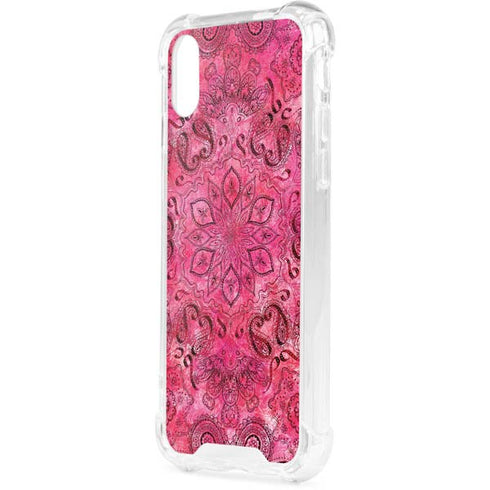 Pink Zen Ginseng iPhone XS Clear Case