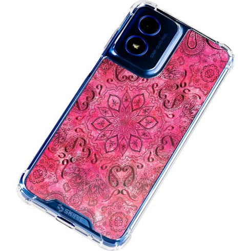 Pink Zen Ginseng Moto G 5G (2024) Clear Case