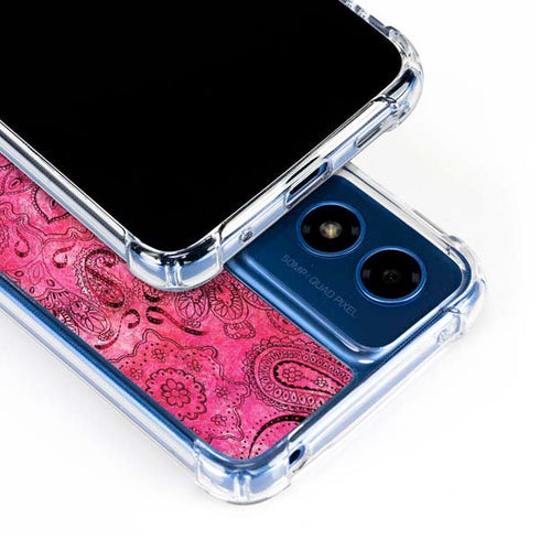 Pink Zen Ginseng Moto G 5G (2024) Clear Case