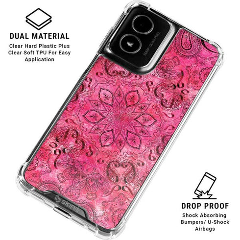 Pink Zen Ginseng Moto G Power 5G (2024) Clear Case