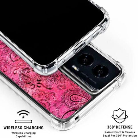 Pink Zen Ginseng Moto G Power 5G (2024) Clear Case
