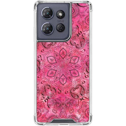 Pink Zen Ginseng Moto G Power 5G (2025) Clear Case