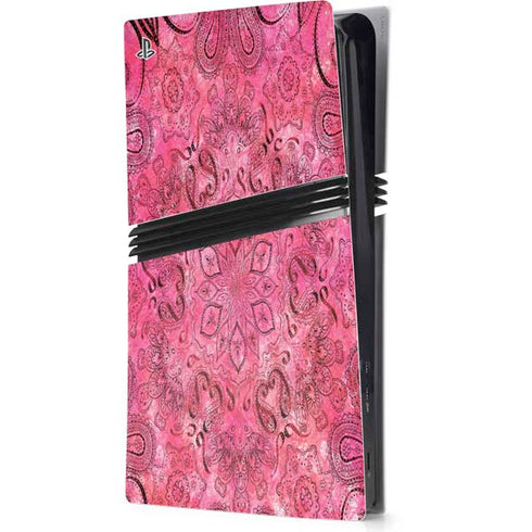 Pink Zen Ginseng PS5 Pro Console Skin