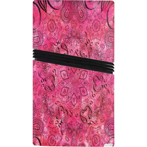 Pink Zen Ginseng PS5 Pro Console Skin