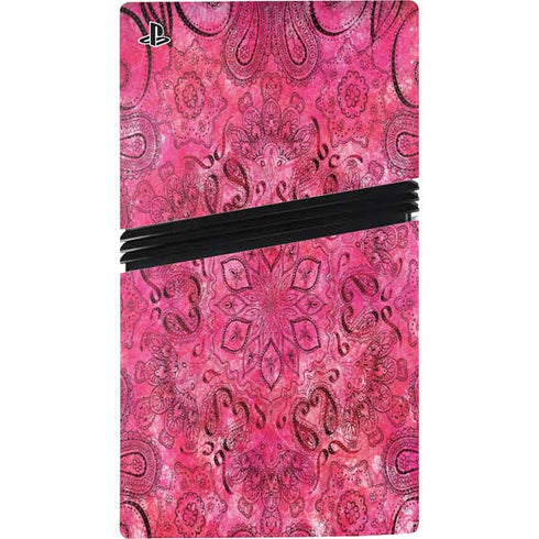 Pink Zen Ginseng PS5 Pro Disk Bundle Skin