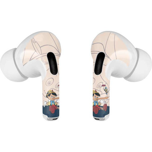 Disney Pinocchio and Jiminy Cricket AirPods Skins