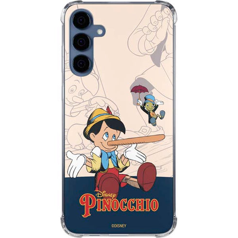 Disney Pinocchio and Jiminy Cricket Galaxy A35 5G Clear Case