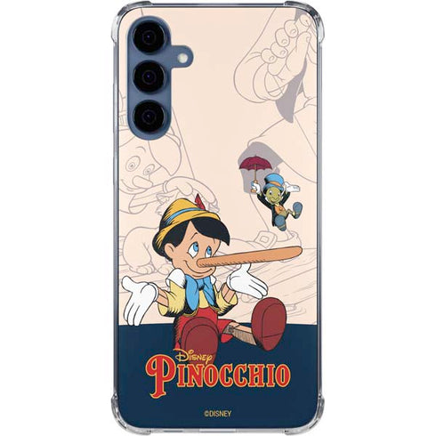 Disney Pinocchio and Jiminy Cricket Galaxy A55 5G Clear Case