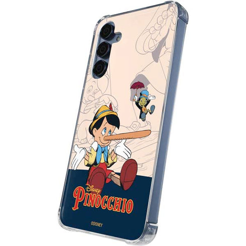 Disney Pinocchio and Jiminy Cricket Galaxy A55 5G Clear Case