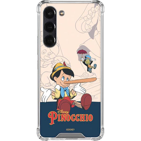 Disney Pinocchio and Jiminy Cricket Galaxy S24 FE Clear Case