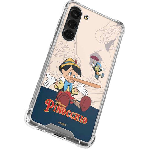 Disney Pinocchio and Jiminy Cricket Galaxy S24 FE Clear Case