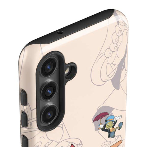 Disney Pinocchio and Jiminy Cricket Galaxy S25 Plus Impact Case