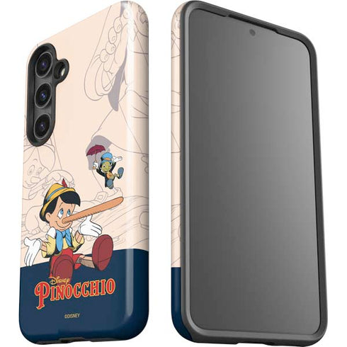 Disney Pinocchio and Jiminy Cricket Galaxy S25 Plus Impact Case