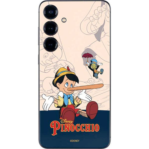 Disney Pinocchio and Jiminy Cricket Galaxy S25 Plus Skin
