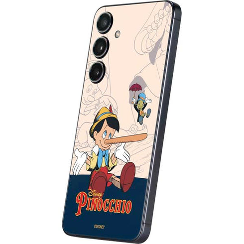 Disney Pinocchio and Jiminy Cricket Galaxy S25 Skin