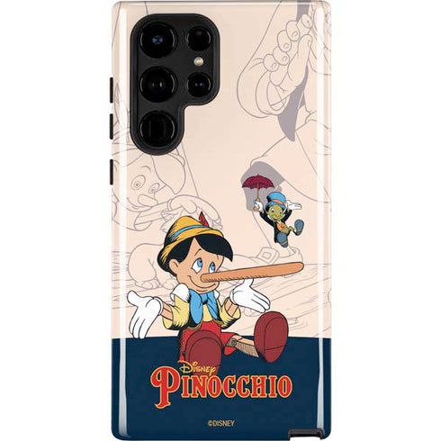 Disney Pinocchio and Jiminy Cricket Galaxy S25 Ultra Impact Case