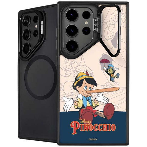 Disney Pinocchio and Jiminy Cricket Galaxy S25 Ultra Kickstand Case