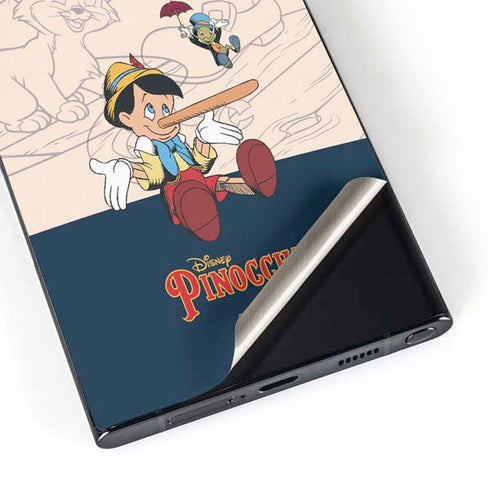 Disney Pinocchio and Jiminy Cricket Galaxy S25 Ultra Skin