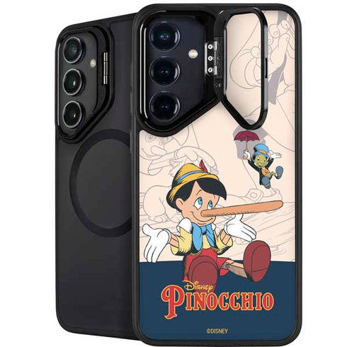 Disney Pinocchio and Jiminy Cricket Galaxy S25 FE Kickstand Case