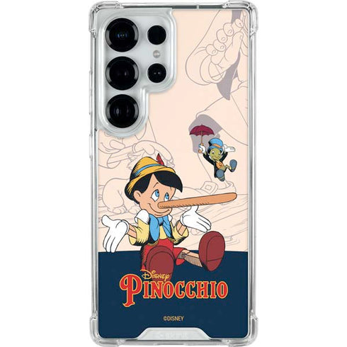 Disney Pinocchio and Jiminy Cricket Galaxy S25 Ultra Clear Case
