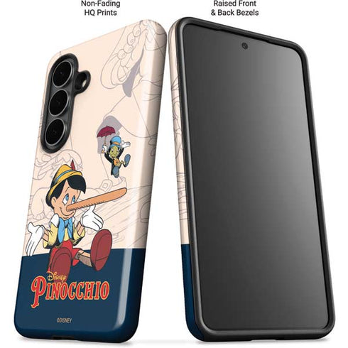Disney Pinocchio and Jiminy Cricket Galaxy S26 Plus Impact Case