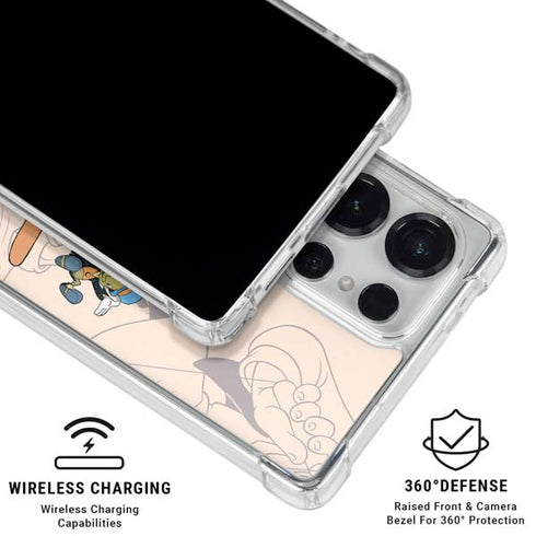 Disney Pinocchio and Jiminy Cricket Galaxy S26 Ultra Clear Case