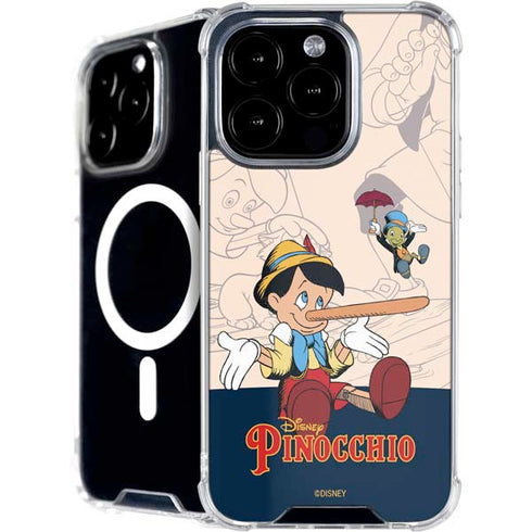 Disney Pinocchio and Jiminy Cricket iPhone 16 Pro MagSafe Case
