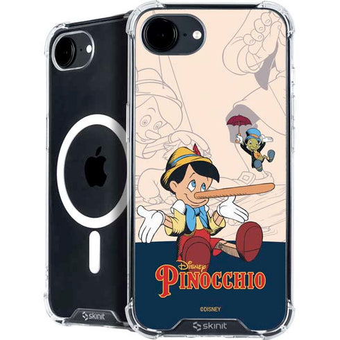 Disney Pinocchio and Jiminy Cricket iPhone 16e MagSafe Case