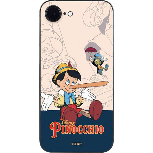 Disney Pinocchio and Jiminy Cricket iPhone 16e Skin