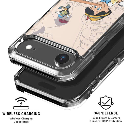 Disney Pinocchio and Jiminy Cricket iPhone 17 Air Clear Case