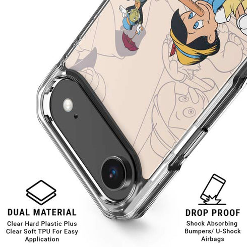 Disney Pinocchio and Jiminy Cricket iPhone 17 Air Clear Case