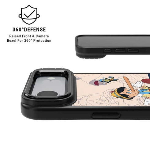 Disney Pinocchio and Jiminy Cricket iPhone 17 Air Kickstand Case