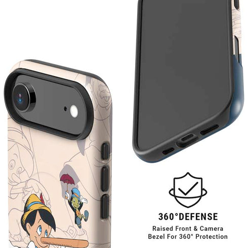 Disney Pinocchio and Jiminy Cricket iPhone 17 Air Magsafe Impact Case