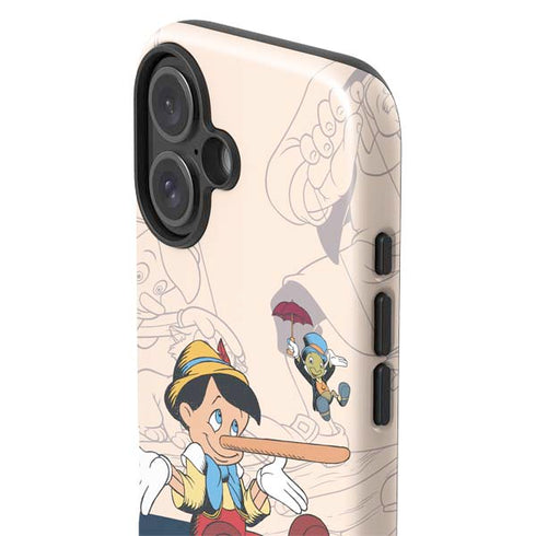 Disney Pinocchio and Jiminy Cricket iPhone 17 Impact Case