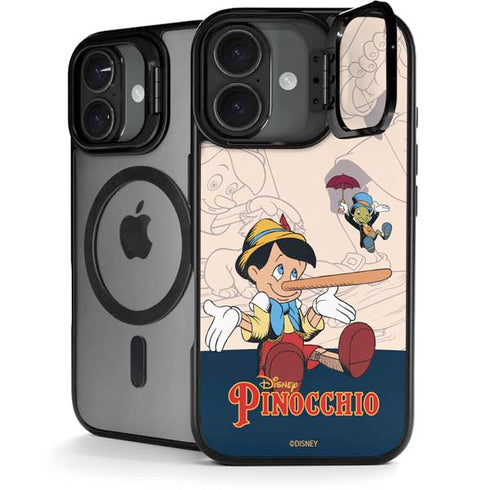 Disney Pinocchio and Jiminy Cricket iPhone 17 Kickstand Case