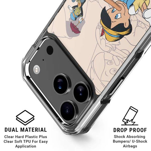Disney Pinocchio and Jiminy Cricket iPhone 17 Pro MagSafe Case