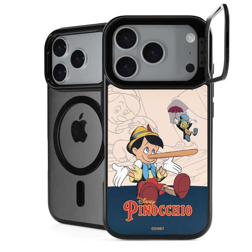 Disney Pinocchio and Jiminy Cricket iPhone 17 Pro Max Kickstand Case