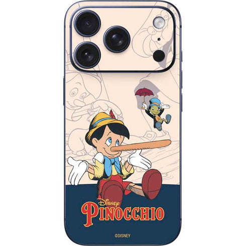 Disney Pinocchio and Jiminy Cricket iPhone 17 Pro Skin